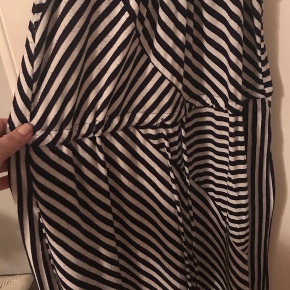 Cynthia Rowley Maxi Dress Navy/White Striped - Picture 6 of 7
